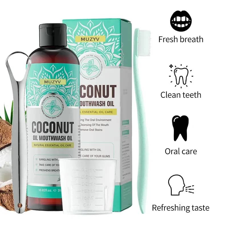 Rince bouche a l'huile de coco